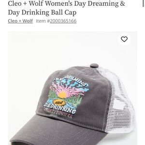 Cleo + Wolf Day Dreaming and Day Drinking Ball Cap